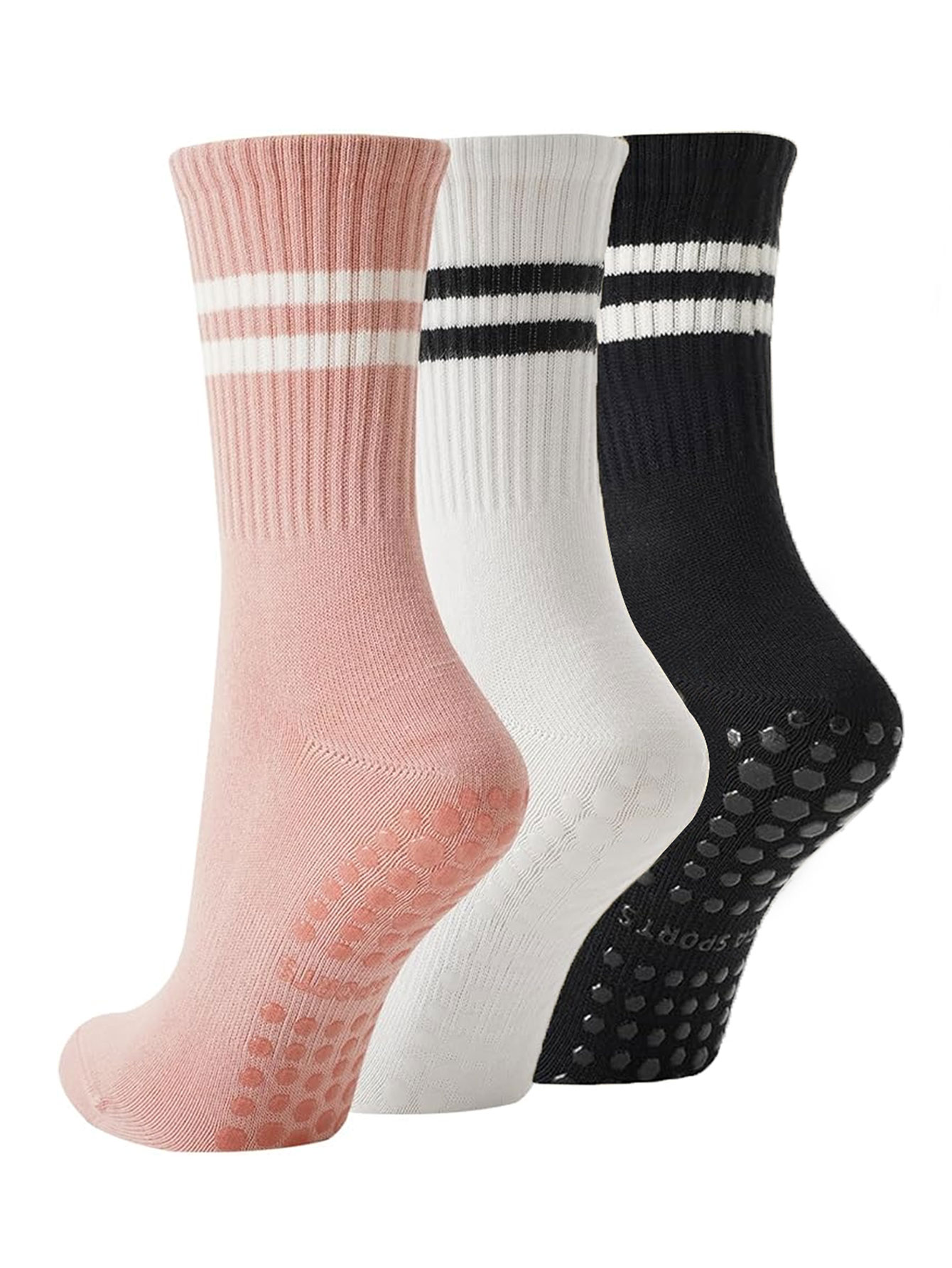 Jump Rope - 3 pares de calcetines de yoga,