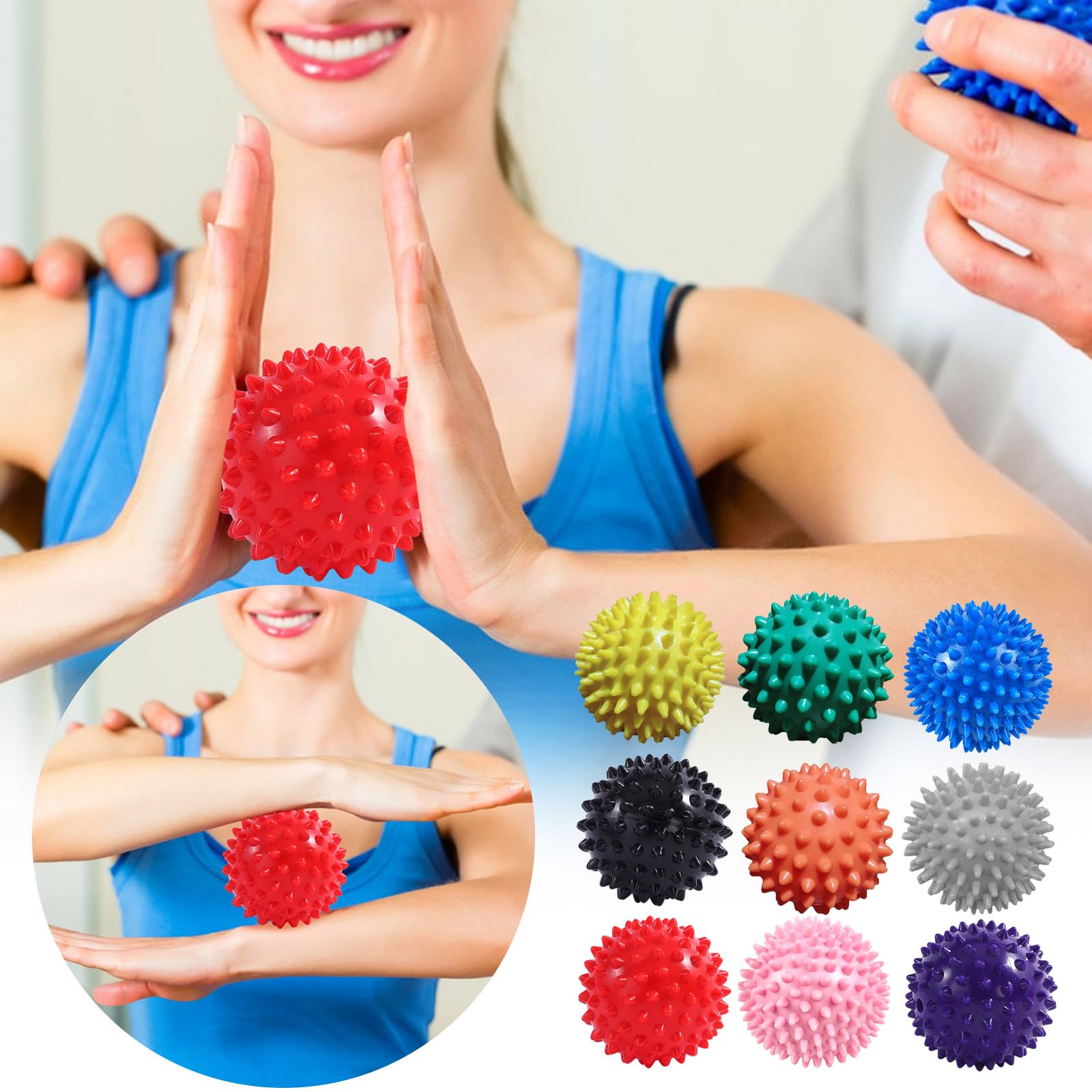 Yoga Fitness Ball - Pelota de Masaje para Relajación Muscular,
