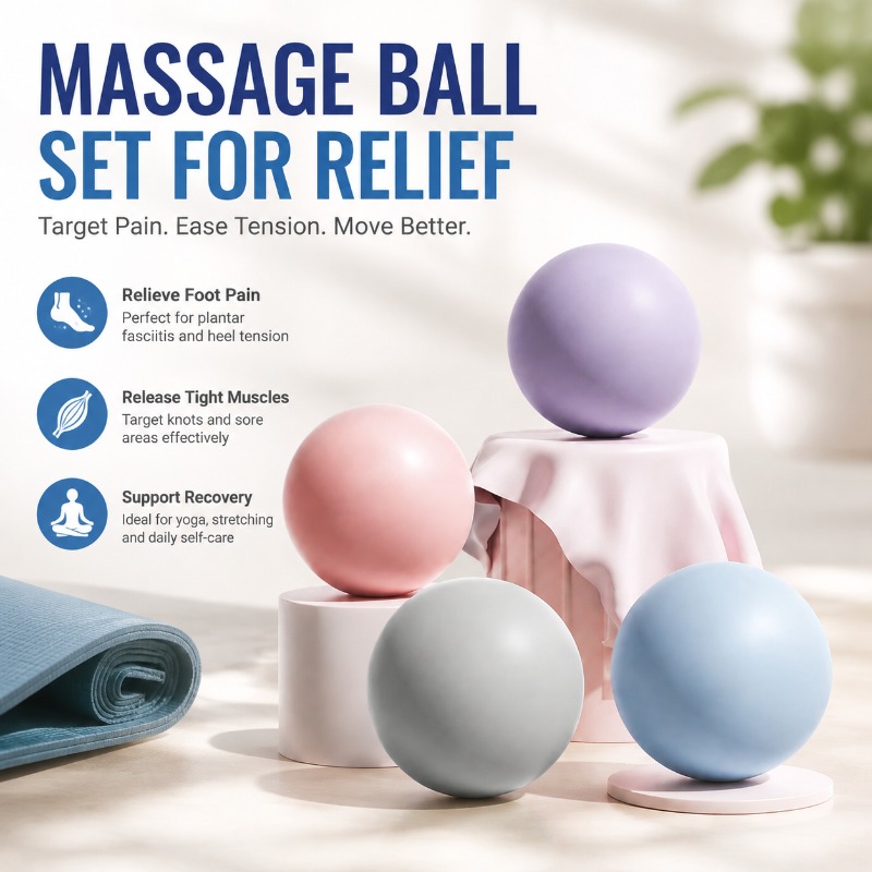 Yoga Fitness Ball - Pelota de Silicona para Masaje, Esfera