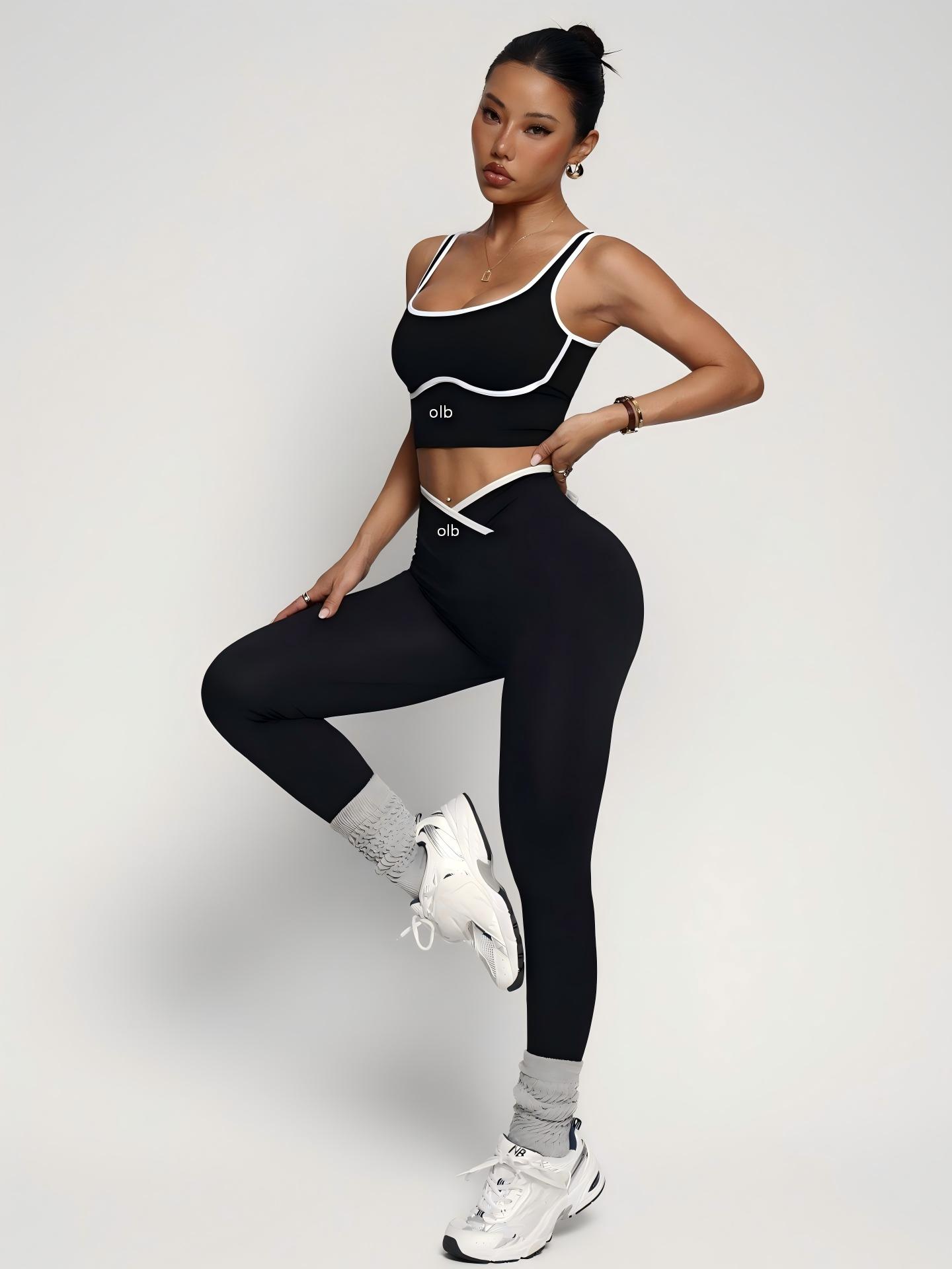 Yoga Fitness Set - Conjunto deportivo de 2 piezas, top