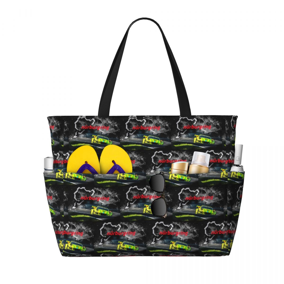 Yoga Fitness Tote - Bolso de playa con estampado Nurburgring,