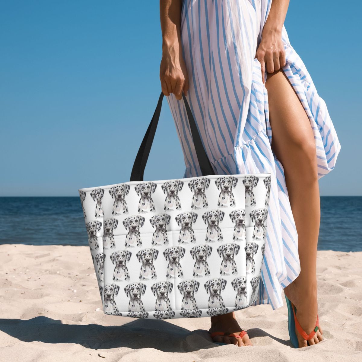 Yoga Fitness Tote - Bolso de playa Dalmatian, bolso deportivo
