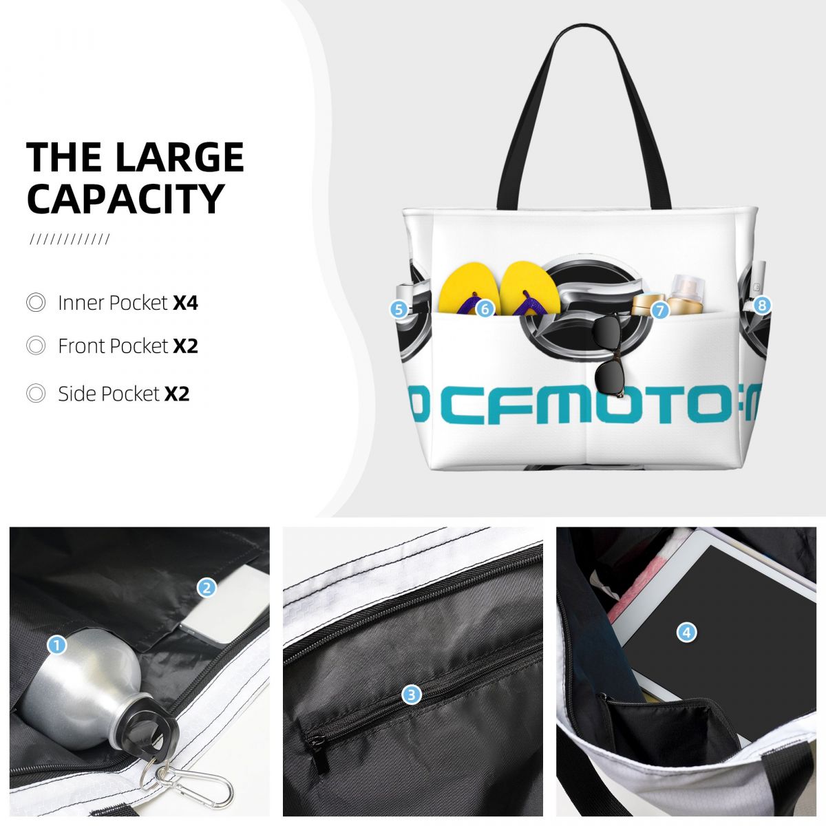 Bolso de mano con logotipo de  - Yoga Fitness Tote reseña y precio