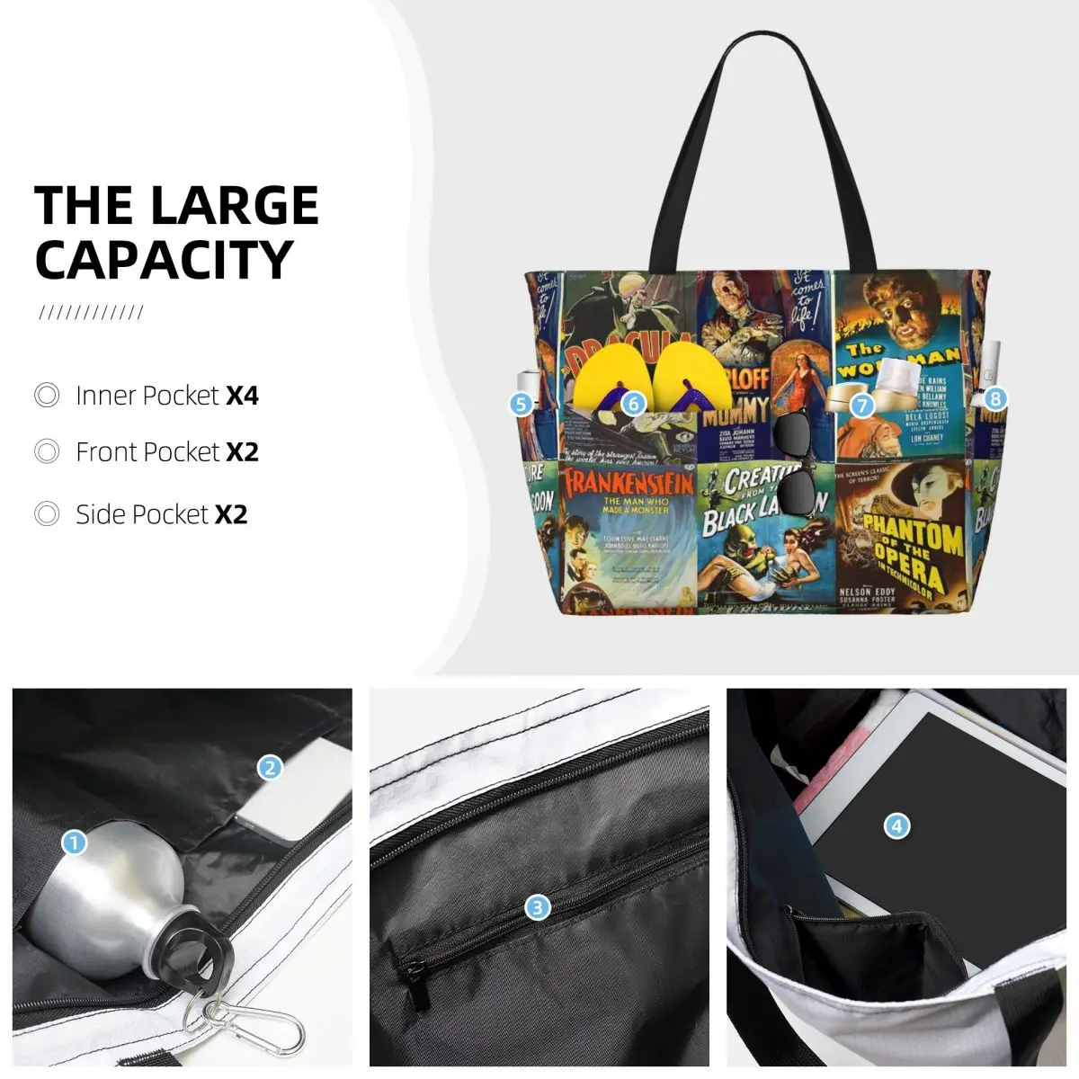 Bolso de playa Universal Monst - Yoga Fitness Tote reseña y precio