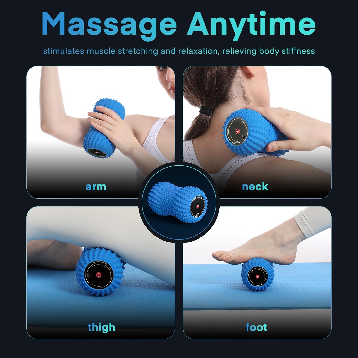 Bola vibratoria de masaje de m - Yoga Fitness Ball reseña y precio
