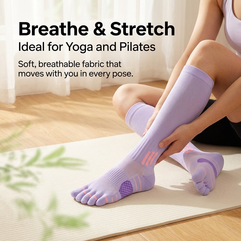 1/6 Pares de Calcetines Largos - Yoga Y Fitness reseña y precio