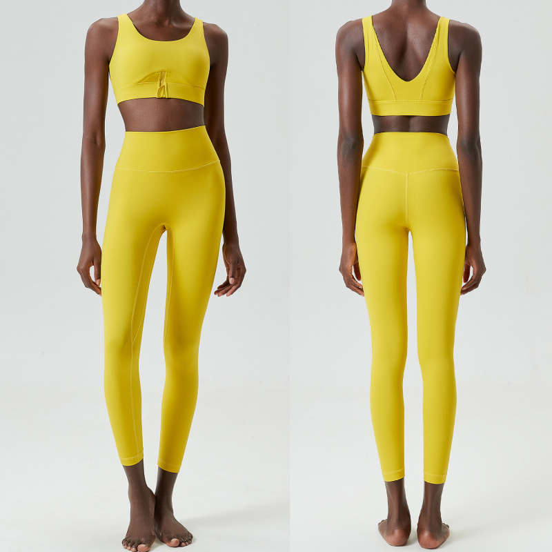 Conjunto de dos piezas con cre - Yoga Fitness Set reseña y precio