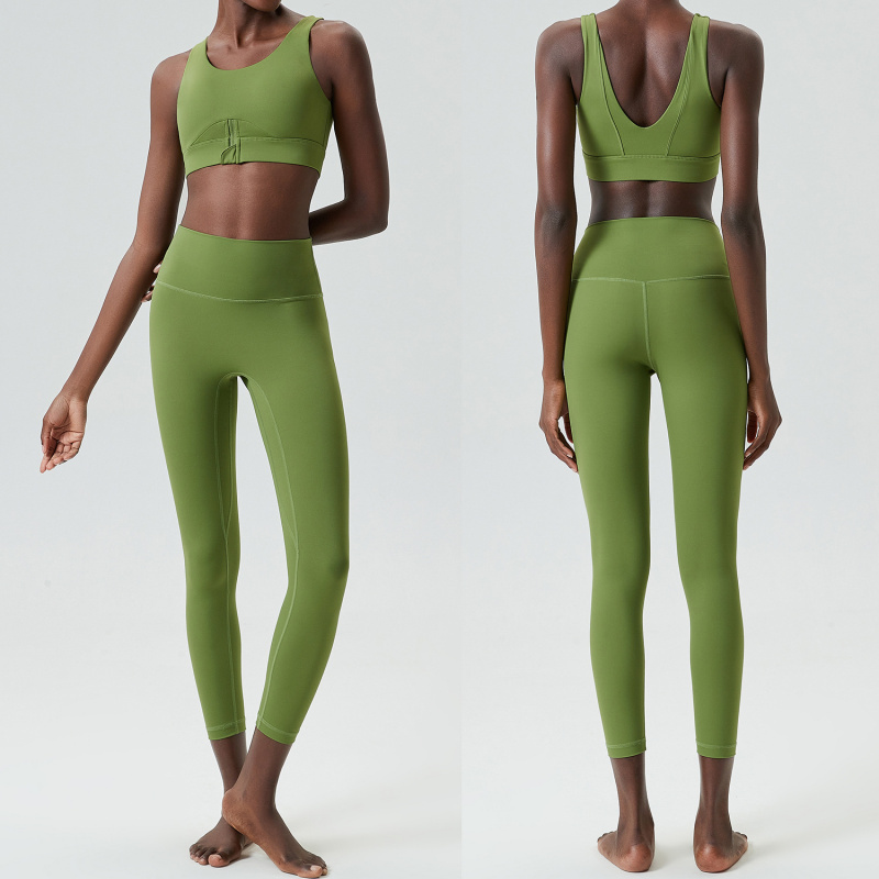Conjunto de dos piezas con cre - Yoga Fitness Set reseña y precio