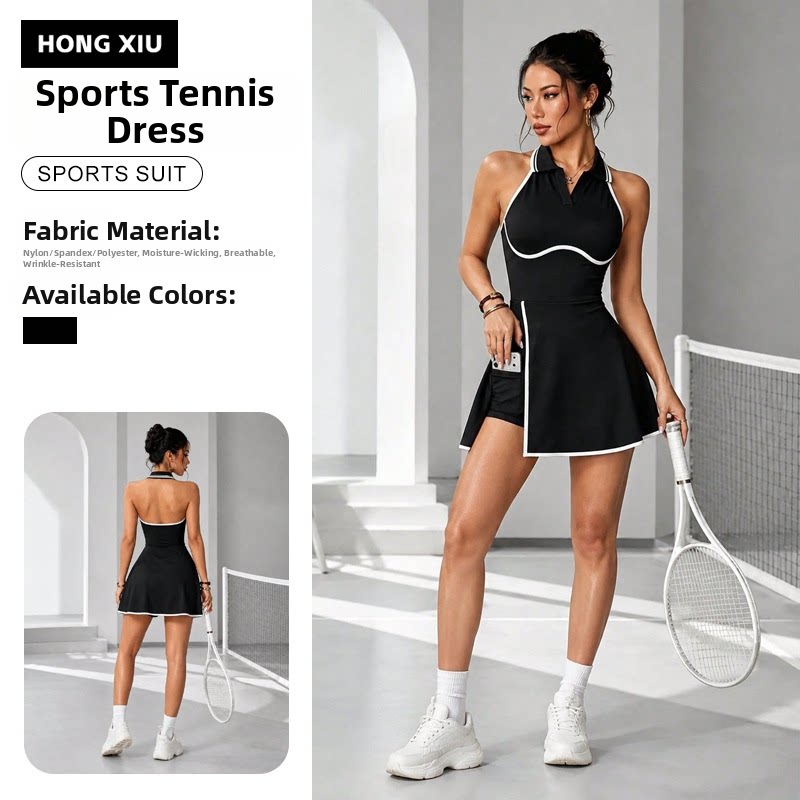 Vestido deportivo con espalda  - Yoga Fitness Dress reseña y precio