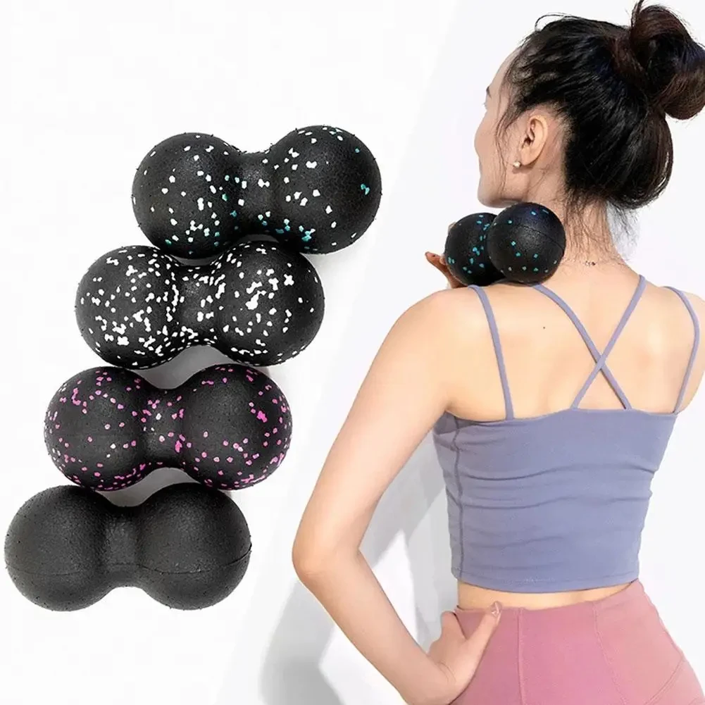 Rodillo de masaje de yoga con  - Yoga Fitness Ball reseña y precio