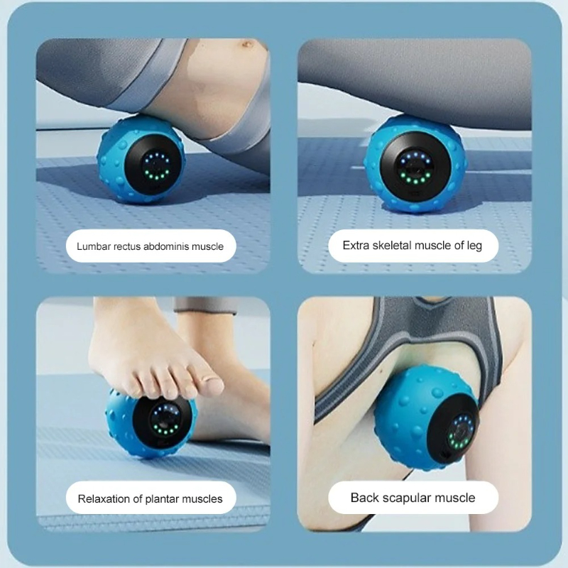 Bola de Masaje Eléctrica con T - Yoga Fitness Ball reseña y precio