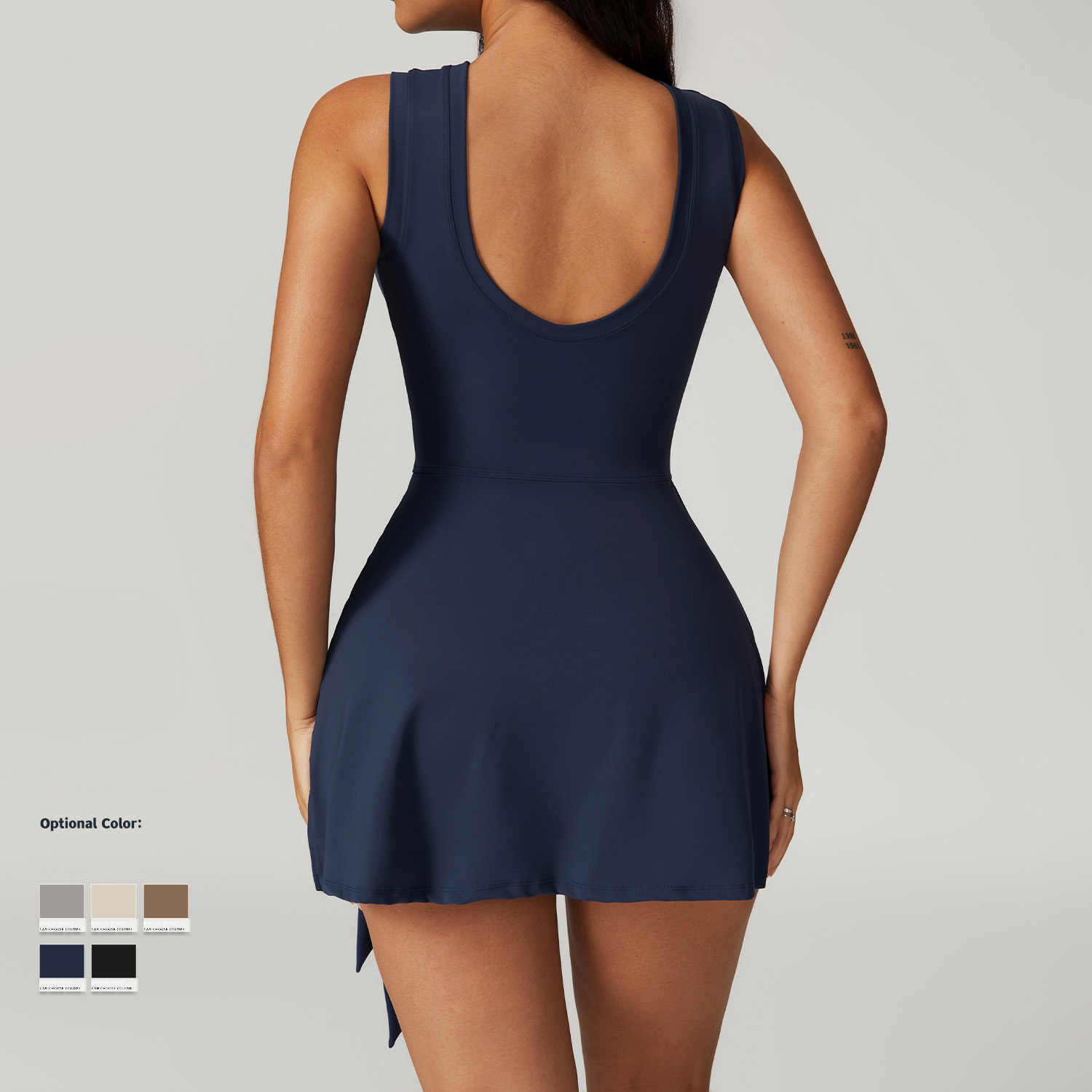 Vestido de tenis sin mangas pa - Yoga Fitness Dress reseña y precio