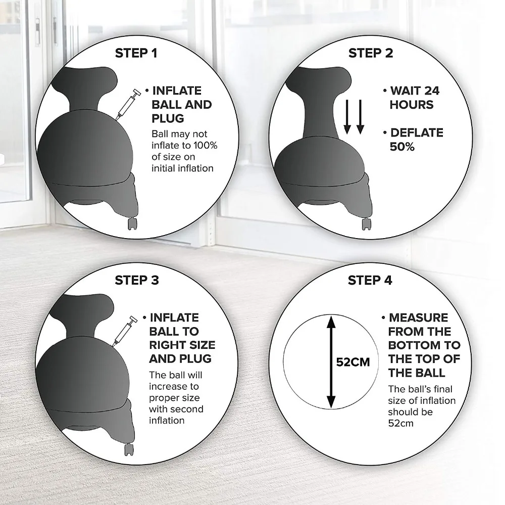 Silla de Equilibrio con Bola,  - Exercise Ball Stability reseña y precio